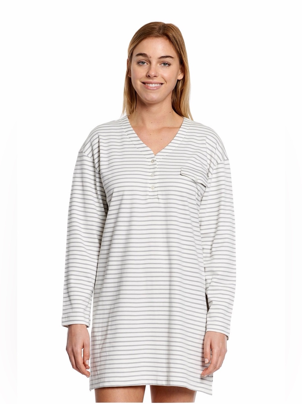 P. Jamas Oxford stripe nightshirt